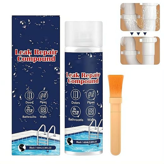 Instant Leak Fix and Waterproofing,Waterproof Leak Repair Cream, Fast Drying Sealant,Instantly Seals Cracks On Roofs,Pipes,Gutters,and Foundations,Indoor Outdoor Use,Long-Lasting Protection