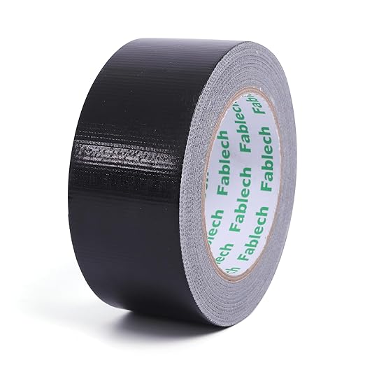 3-Pack Duct Tape Heavy Duty, 9 Mil Thickness, 2 Inch x 30 Yards, Waterproof Strong Adhesive, Flexible,No Residue, Tear by Hand, Multi-Use for Repairs, DIY, Industrial & Home (Black)
