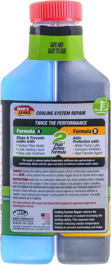 Bar's Leaks High Mileage Cooling System Repair - 16.9 oz. (Pack of 4),1150-4PK