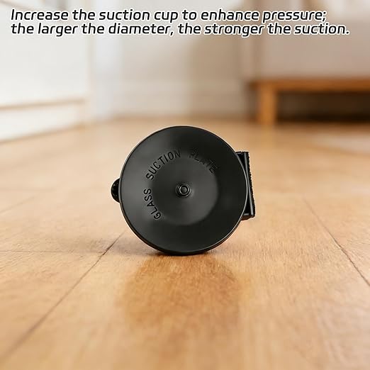 Heavy Duty Floor Gap Fixer Tool, Enhanced Vacuum Suction Cup Flooring Gap Repair Tool Laminate Vinyl Wood Tile Flooring Industrial Iron Plank Grabber Home Renovation DIY Installation (Black)