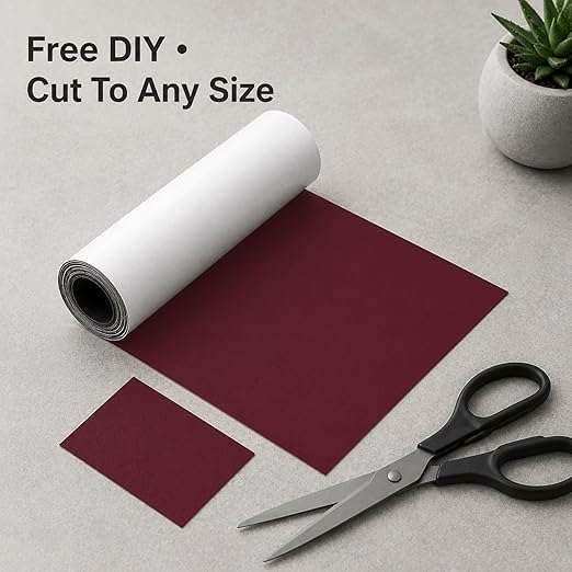 BSZHTECH Leather Repair Tape Self-Adhesive Leather Repair Patch for Couch Furniture Sofas Car Seats Advanced PU Vinyl Leather Repair Kit(Wine Red, 3.9X79 inch)