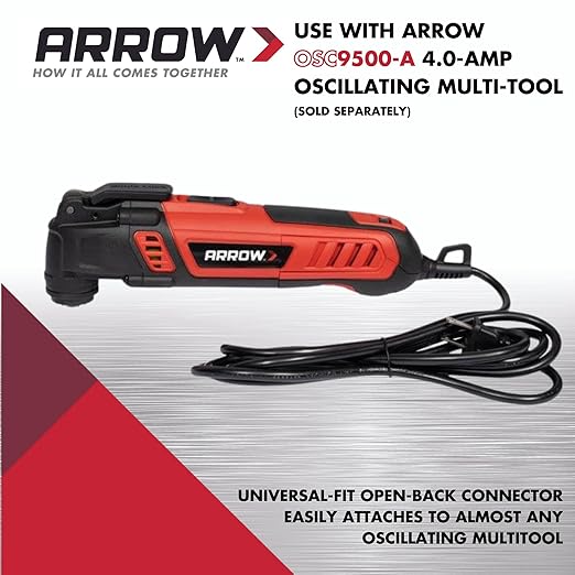Arrow OSCSVP-2 General Purpose Scraping Blade Kit for Oscillating Multitools, Includes 2 Scrapers for Vinyl Flooring, Carpet, Caulk, Sealant, and Paint, Universal, Fits Most
