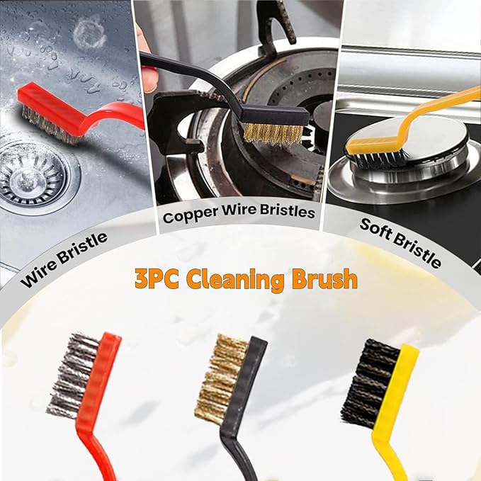 Stove Gap Covers Stainless Steel,2PC Adjustable Length 13.8"–27.5" Width 0.79" Stoves Gap Filler,Heat Resistant&Rustproof Counter Gap Protector,Easy Clean Kitchen Accessories,Bonus 3 Cleaning Brush