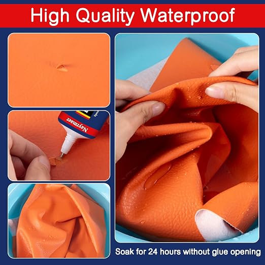 Leather Glue, Special Fabric Adhesive Permanent Clear Washable for BondingLeather and Different Materials (Leather Glue, 60 ML * 1 Pack)