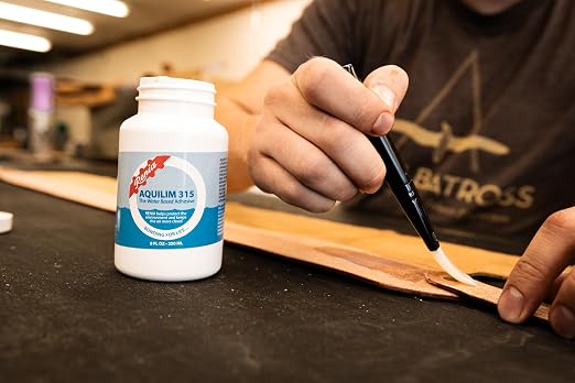 Renia Aquilim 315 Odorless Water Based Contact Cement for Leathercraft with Ultra Hold and Flexible Adhesive that Dries Quickly