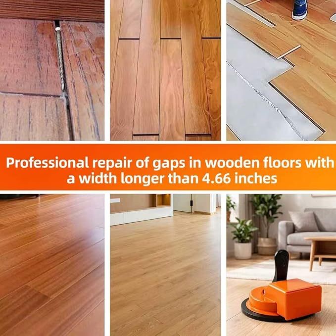Floor Gap Fixer Tool, Heavy Duty Laminate Flooring Repair Tool with Enhanced Vacuum Suction Cup, Professional Plank Puller for Smooth Surface Wood Tile Hardwood Floor Gaps
