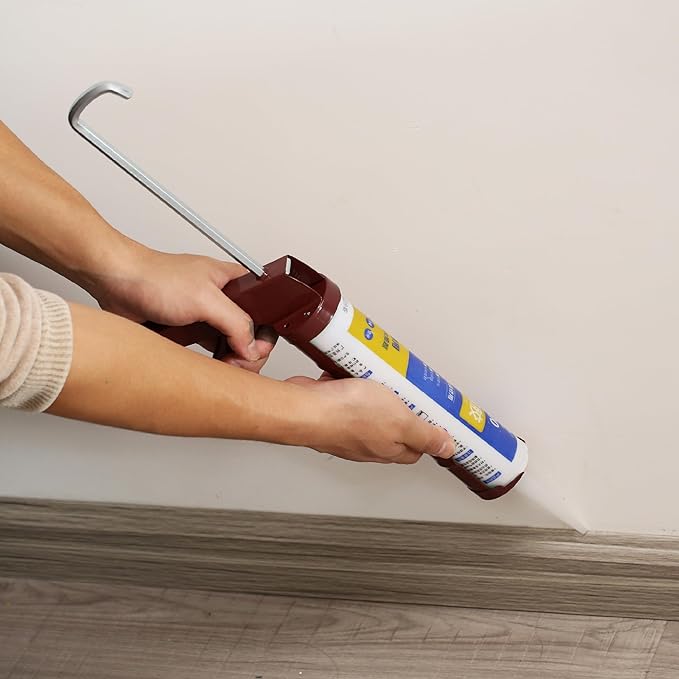 Bates- Caulking Silicone Gun, 10:1 Thrust Ratio, Hand Caulking Guns, No Drip