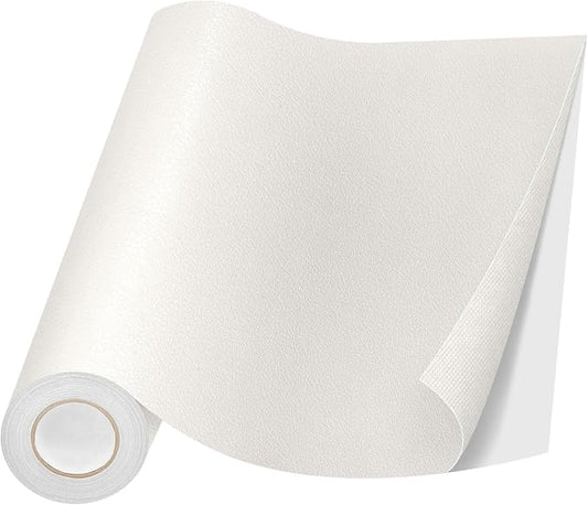 Lifeshoon Leather Repair Patch, 35X79 Inch Self Adhesive Leather Repair, Large Vinyl Patch Tape for Couches, Furniture, Car Seats, Cabinets, Wall, Handbags （35X79 Inch, White）