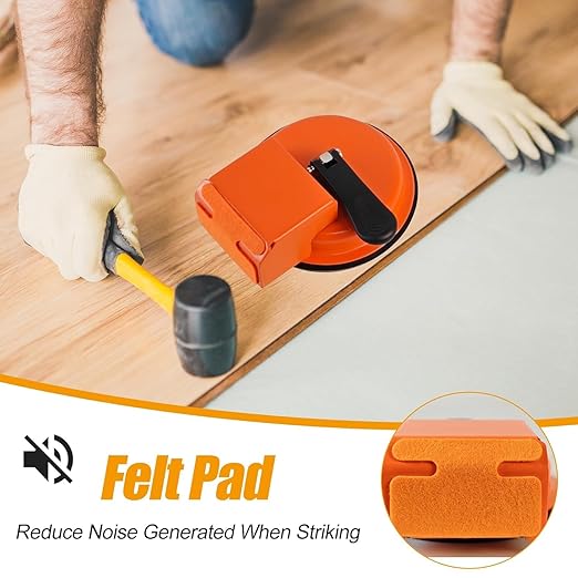 Floor Gap Fixer Tool, Heavy Duty Laminate Floor Suction Cup Repair Tool, for Laminate, Wood, Tile, Vinyl Floor Gap Repair Tool - Durable, Compact, & Efficient Flooring Tools (Yellow)