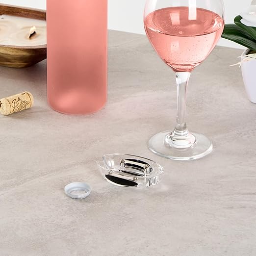 Restaurantware Wine Bottle Foil Cutter 1 Piece 1.9 x 0.7 Inches Ergonomic Wine Foil Remover Portable Opener Tool Durable Plastic Clear Razor-Sharp Accessory for Easy Removal