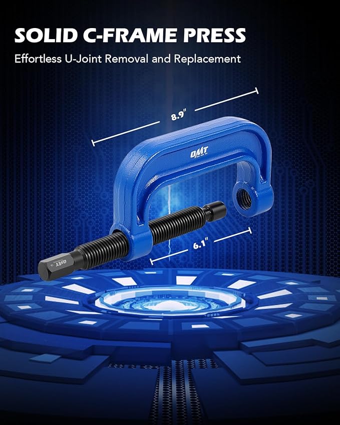 Orion Motor Tech Ball Joint Removal Tool Kit, 23pc Ball Joint Press & U Joint Removal Kit with Sockets and Universal Adapters, Heavy Duty Ball Joint Tool Set for Most 2WD 4WD Cars Trucks SUVs, Black
