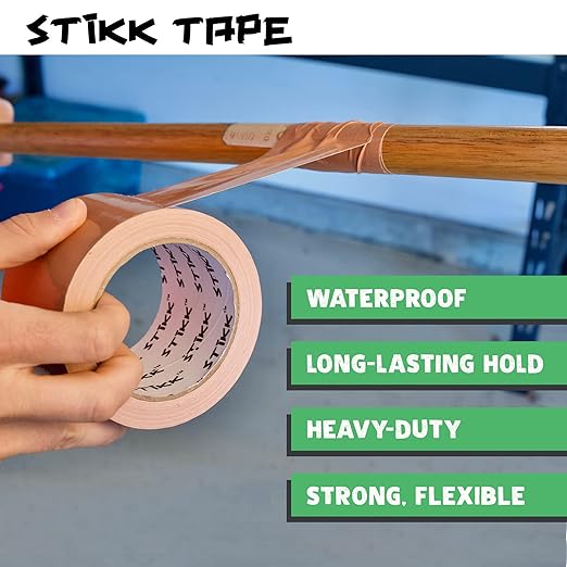STIKK Duct Tape - Light Green Duck Tape - 3 inch x 25 Yards - Heavy Duty Tape for Repairs, Household Projects - for Commercial HVAC and Construction - Effective Heavy Duty Waterproof Duct Tape