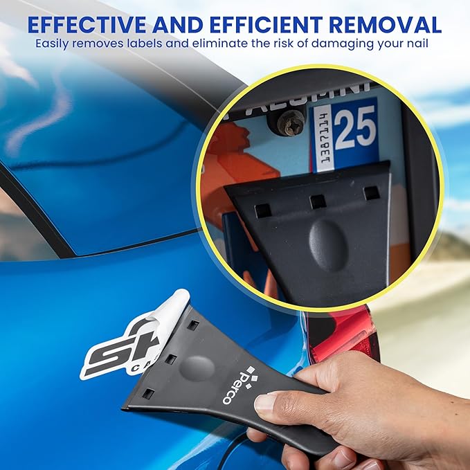Perco Glue Off Adhesive Remover - Set of 2 10 fl. oz with Scraper | Glue Remover Spray Effortlessly Erase Adhesive Hassles & Car Stickers - for Label Sticker Residue