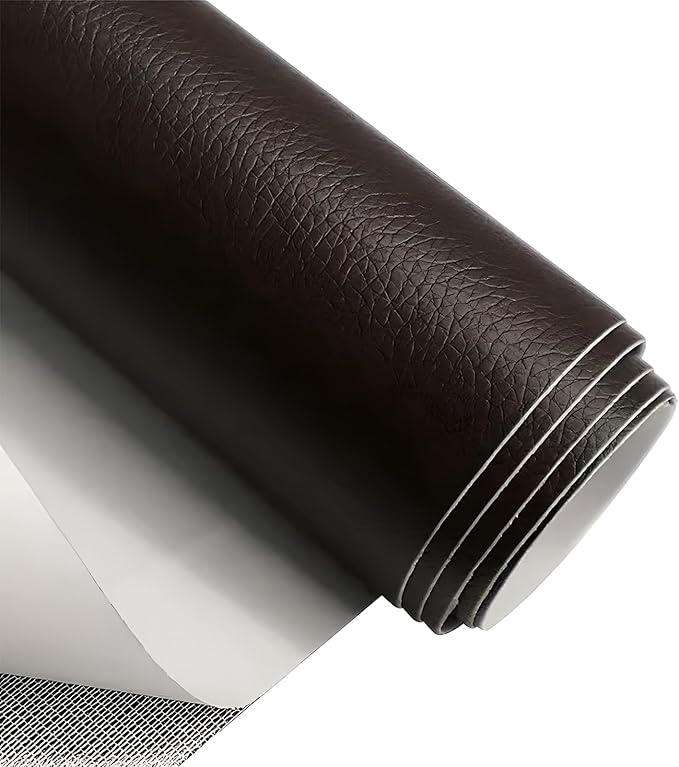 Leather Repair Patch, Self Adhesive Leather Repair, Large Leather Repair Tape for Sofa, Car Seats, Furniture, Cabinets, Chairs, Handbags （Dark Coffee, 16X157 inch