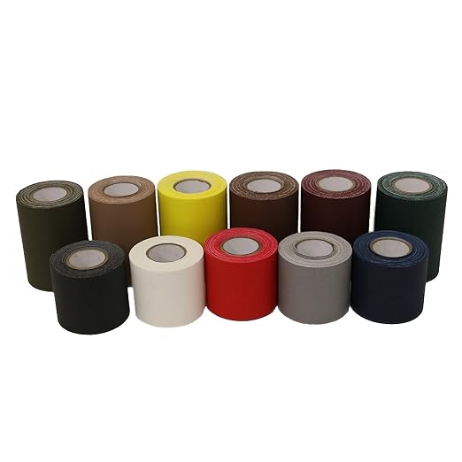 J.V. Converting JVCC Patch & Repair Tape for Leather and Vinyl Surfaces, 2 in. (48mm Actual) x 15 ft. (Olive Drab)