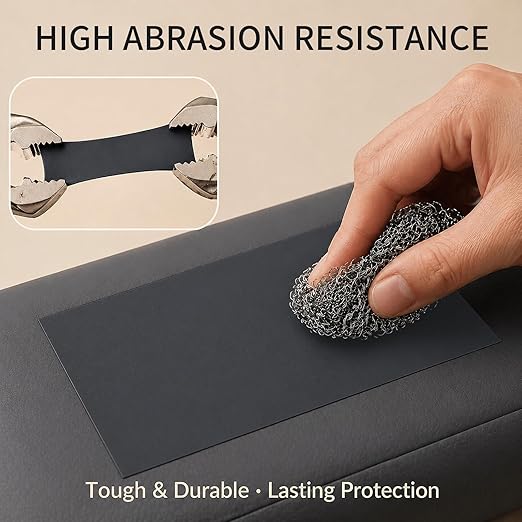 BSZHTECH Leather Repair Tape Self-Adhesive Leather Repair Patch for Couch Furniture Sofas Car Seats Advanced PU Vinyl Leather Repair Kit(Dark Grey, 3.9 X 79 inch)
