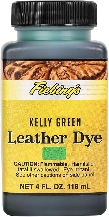 Fiebing's Leather Dye (4 Fl Oz, Mahogany) - Alcohol-Based, Penetrating, Permanent Dye for Shoes, Boots, Belts, Bags, Furniture - Includes Wool Dauber Applicator - Recolor & Restore Leathercraft