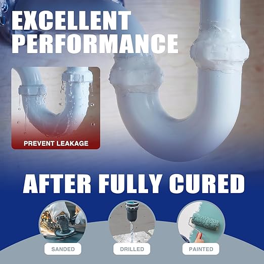 Epoxy Putty White - 14oz Fast Repair Pool & Plumbers Putty, High-Strong 2-Part Epoxy Clay for Metal Ceramic Tile Wood, Waterproof Leak Fix for Swimming Pool, Pipe, Crack, Hole, Sculpting