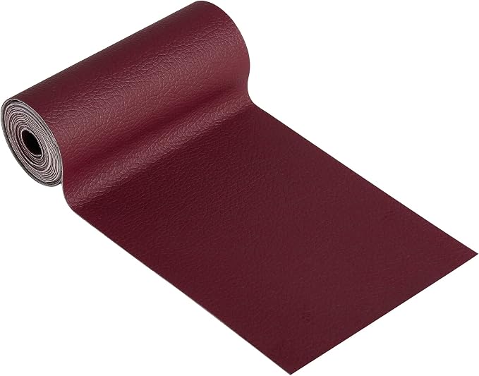 YAFLC Leather Repair Patch for Furniture, 4" x 63" Self Adhesive Leather Repair Kit Vinyl Repair Tape for Car Seat Sofa Jackets Couches Chair Fuchsia