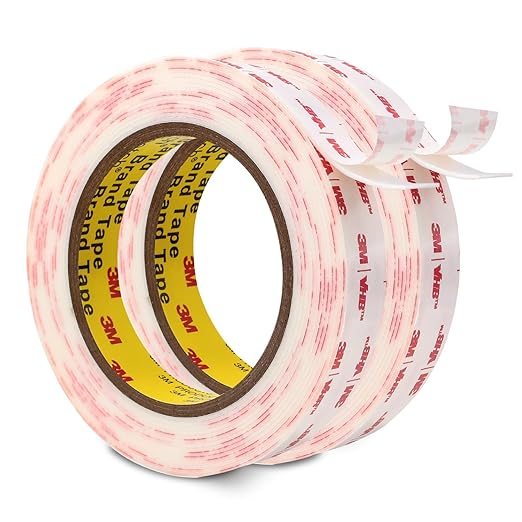 3M Double Sided Tape 3/4''x15.4Ft 4930 Mounting Tape 0.025in Thick White Heavy Duty Adhesive Waterproof Foam Tape for Car Home Office Decor, 2 Pack