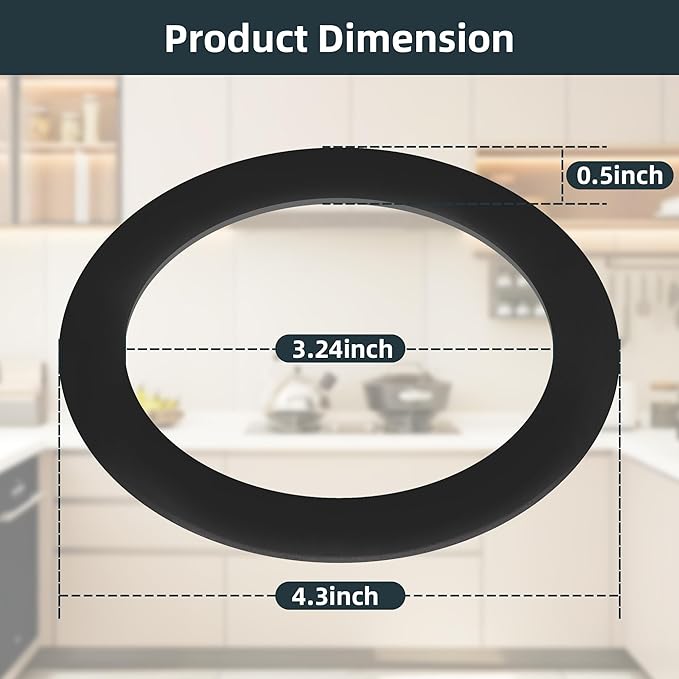 FLG-Seal Sink Seal Gasket Putty-Free Rubber Sink Seal Accessory,Garbage Disposal for Kitchen Sink Drain