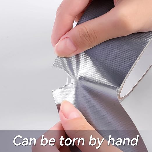 Reniteco Silver Duct Tape- 2 inches x 45 Yards, Waterproof & All-Weather, No Residue, UV Resistant, Heavy Duty for Car, Home & Outdoor Repairs, 3 Rolls