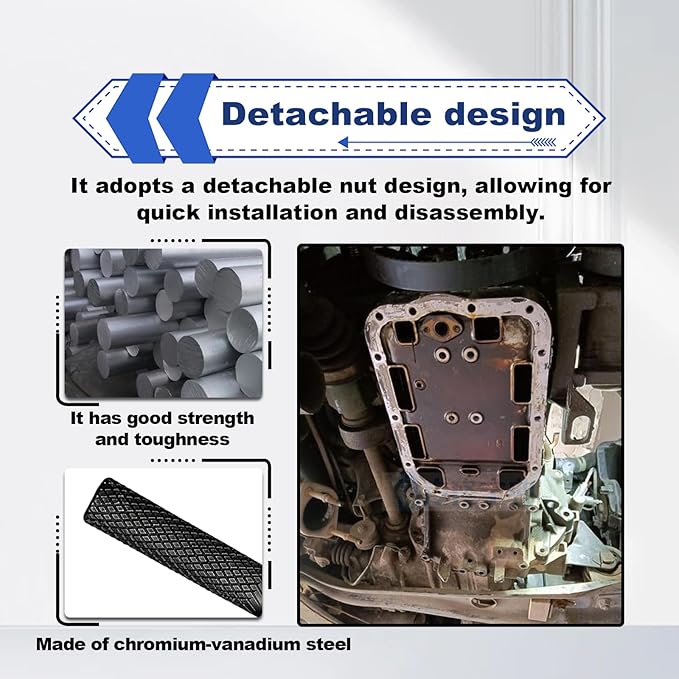 Engine Transmissions Oil Pan Separator Tool, Metal Vehicle RTV Engine Transmissions Sealant Removal Tool Kit, Gasket Remover Scraper Tool