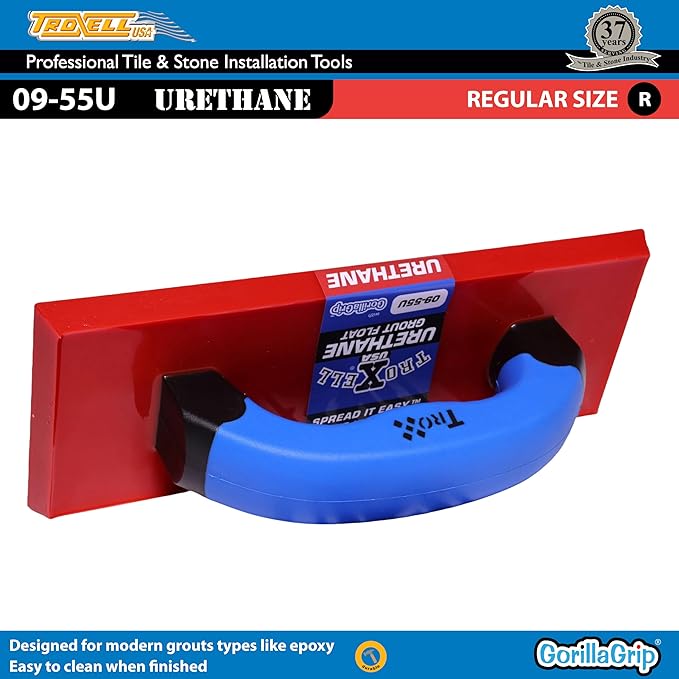 Troxell USA - 4" x 9" Urethane Grout Float with SoftGrip Handle