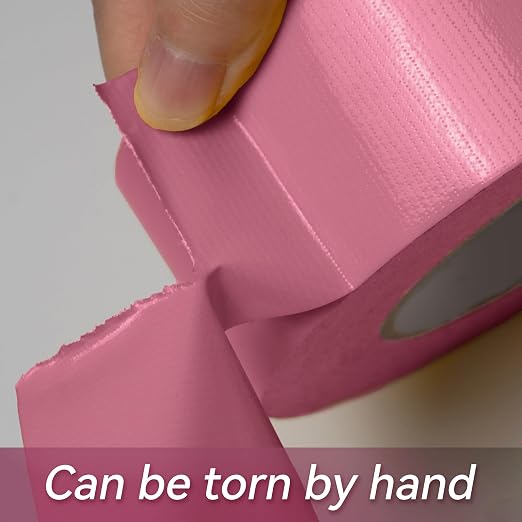 Reniteco Pink Duct Tape- 2 inches x 10 Yards, Waterproof & All-Weather, No Residue, UV Resistant, Heavy Duty for Car, Home & Outdoor Repairs, 1 Roll