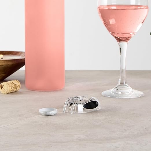 Restaurantware Wine Bottle Foil Cutter 1 Piece 1.9 x 0.7 Inches Ergonomic Wine Foil Remover Portable Opener Tool Durable Plastic Clear Razor-Sharp Accessory for Easy Removal
