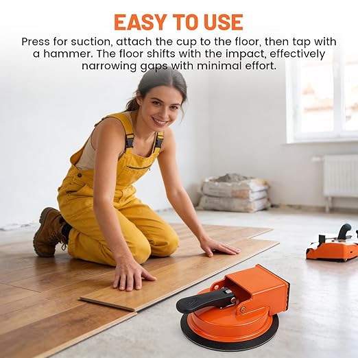 Heavy Duty Floor Gap Fixer Tool, Floor Suction Cup Tool for Gaps, Laminate Flooring Repair Tool with Enhanced Suction Cup, for Wood Floating Floors, Compact, & Efficient Flooring Tools