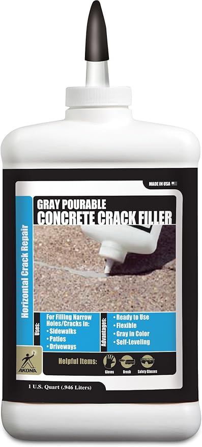 Pourable Gray Concrete Crack Filler (1, Quart)