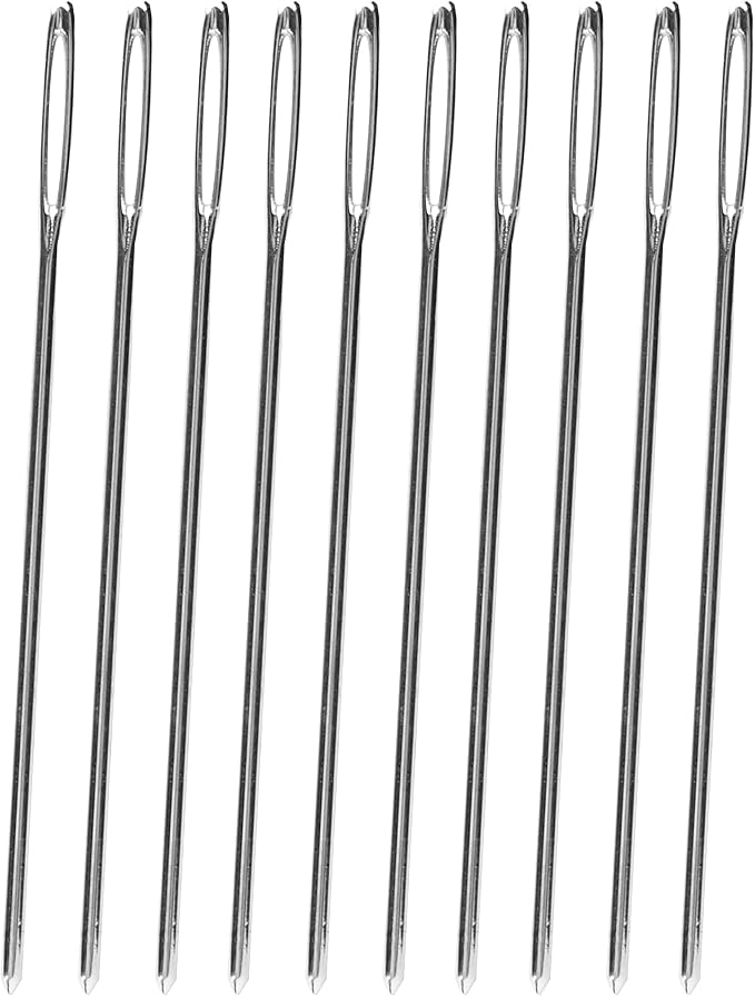 Tandy Leather Stitching Needle - Smooth Hand Sewing with Blunt Tip Control - Consistent Results for Crafting and Repair Projects - 10 Pack