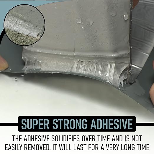 NOON'S UP Super Butyl Tape 16 Feet (Length) / 4 Inch (Width) / 1mm (Thickness) - Butyl sealant Tape, RV, Leak Proof for RV Repair, Pipe, Concrete, Steel Surface (Pack of 1)
