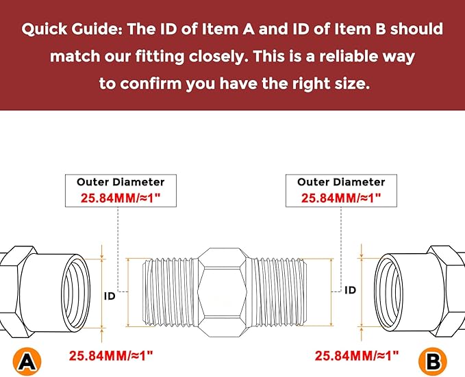 Packs of 2, 3/4" MNPT To 3/4" MNPT Solid Brass Hex Nipple Hose Connectors W/Sealing Tapes, Male Pipe Adapter for Pipe Leak Repair, Bathroom Remodeling, Tool Extension, Compression