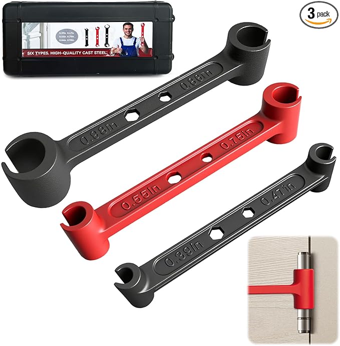 Vdsfand Door Hinge Adjustment Tool Kit Door Gap Adjustment Tool for Precise Hinge Gap Adjustment Upgraded Hinge Gap Adjusting Wrench for Installation and Repair of Residential and Commercial