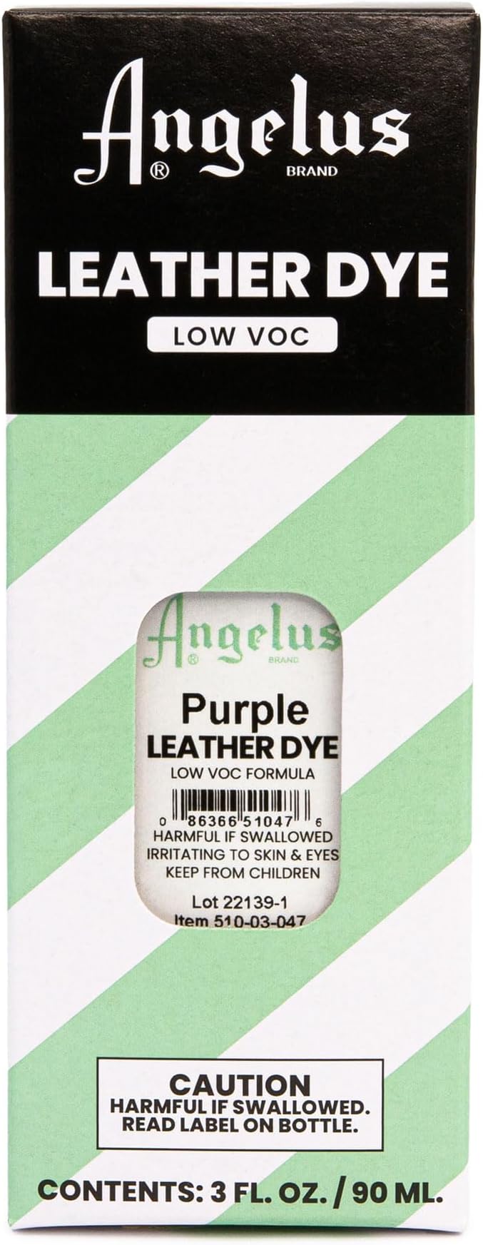 Angelus Leather Dye - Flexible Leather Dye for Shoes, Boots, Bags, Crafts, Furniture, & More 3oz, Dauber Included (Purple)