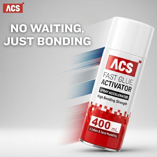 ACS Fast Glue Activator Spray, High Bonding Strength, 400ml