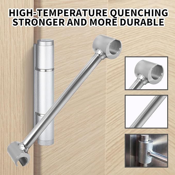 Door Hinge Adjuster, Heavy Duty Gap Adjustment Wrench Gap Fixer Tool, Residential Repair Kit Compatible with Interior Doors, for Professional Handymen and Maintenance Technicians