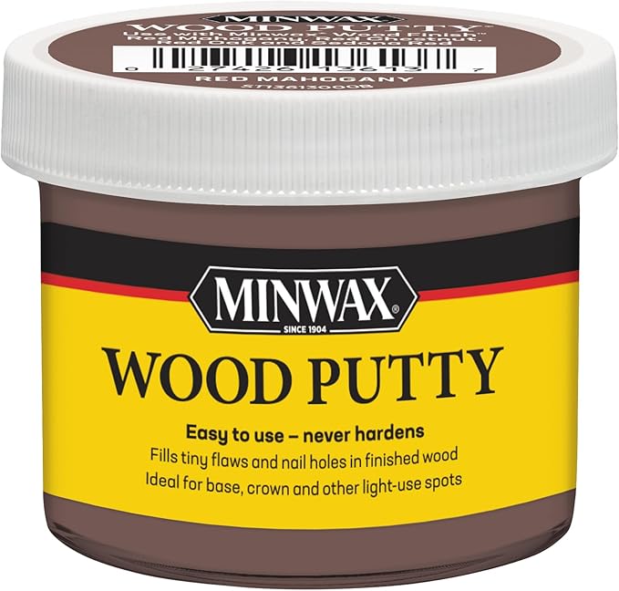 Minwax Wood Putty, Red Mahogany, 3.75 oz.