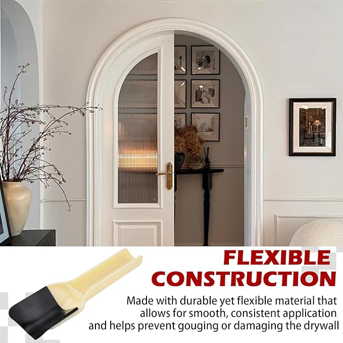 Gypsum board corner finishing tool elastic design cow nose corner trowel 3/4 inch radius external cow horn