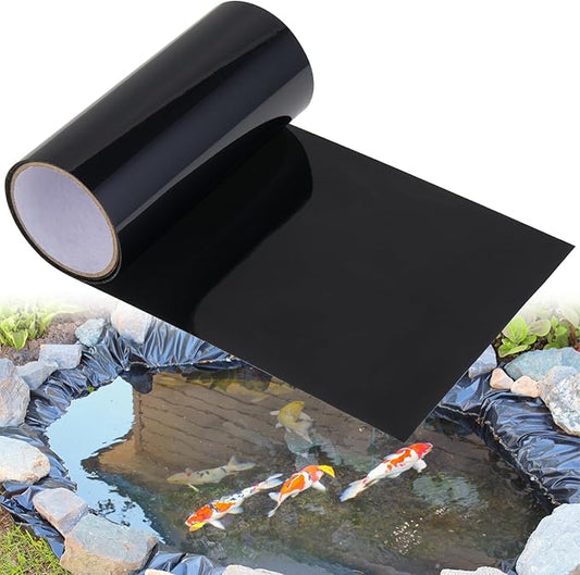 60”x 8” Pond Liner Seam Tape Single Sided PVC Waterproof Adhesive Tape for EPDM Liners Waterproof Pond Repair Kit Thickened Peel and Stick Seam Tape for Outdoor Roof Garden Cover Patch Repair