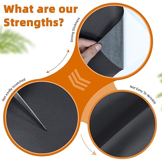 BSZHTECH Leather Repair Tape Self-Adhesive Leather Repair Patch for Couch Furniture Sofas Car Seats Advanced PU Vinyl Leather Repair Kit(Dark Grey,2Pcs 8.2X11 inch)