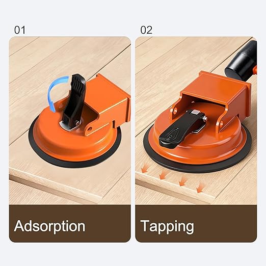 Floor Gap Fixer Tool, 2026 New Heavy Duty Floor Gap Fixer Tool, Enhanced Vacuum Suction Cup, Flooring Gap Repair Tool for Laminate, Vinyl, Wood & Tile Flooring (Orange)