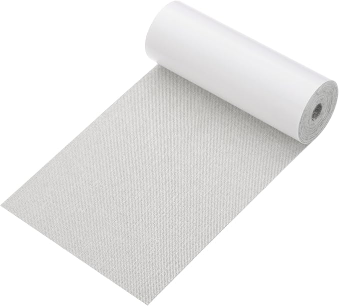 PATIKIL 70x4.4 Inch Linen Repair Tape, Repair Fabric Patch Self Adhesive Couch Patch Line Repair Patch for Furniture Sofa Car Seats Office Chairs, Light Gray