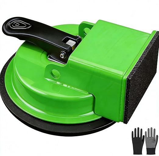 Floor Gap Fixer Tool, Cast Aluminum, Heavy Duty Flooring Repair Kit with Vacuum Suction Cup for Laminate, Vinyl, Wood and Tile Floors (Green)