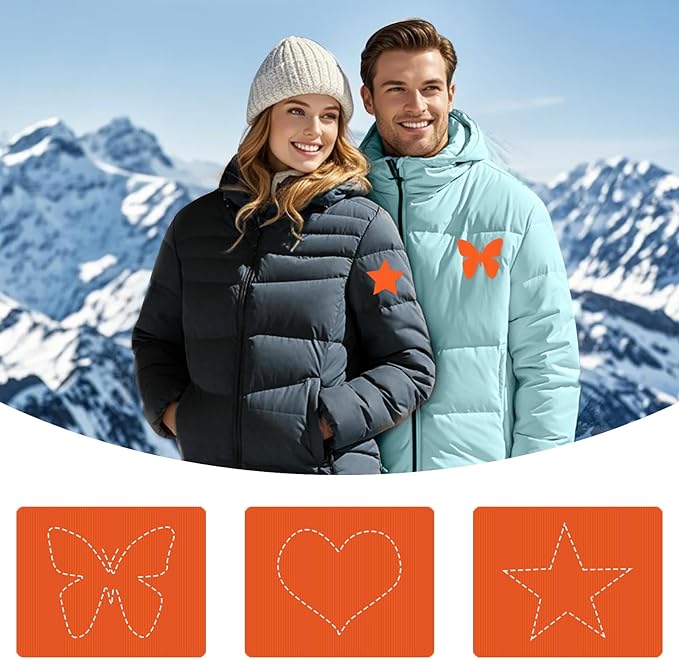 Self-Adhesive Nylon Patches Tent Repair Kit – Outdoor Gear Tenacious Repair Tape, Waterproof Fabric Patches for Clothes, Tent, Down Jacket, Backpack (45pcs, Orange