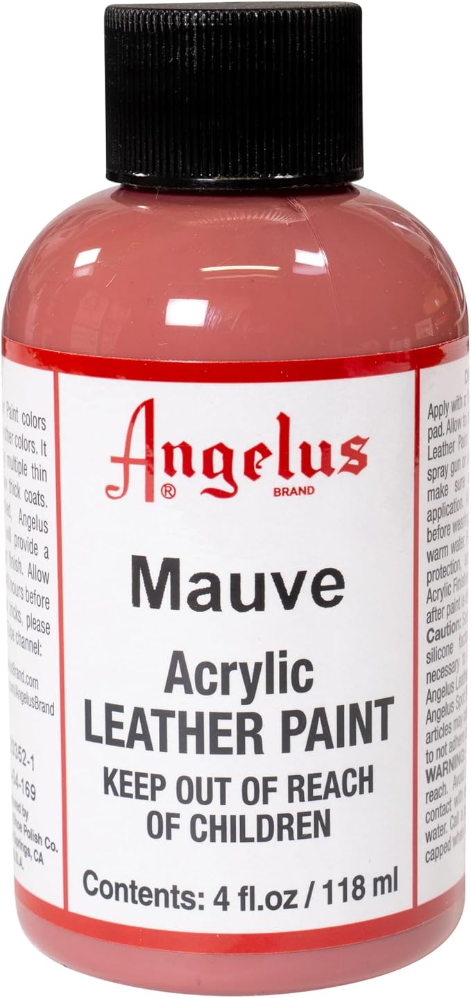 Angelus Acrylic Leather Paint, 4 Fl Oz (Pack of 1), Mauve