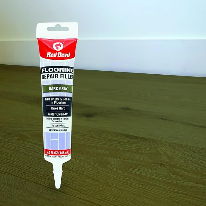Red Devil 056050 Flooring Repair Filler, 5 oz., Medium Gray, 4 Pack