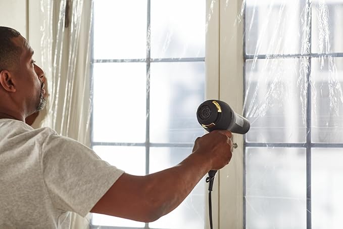 Duck Brand Winter Window Insulation Kit – Window Seal Rolled Shrink Film Covers Up to 15 3’ x 5’ Windows – Window Tape Included – Easy Indoor Installation - Clear - 15-Pack (288069)